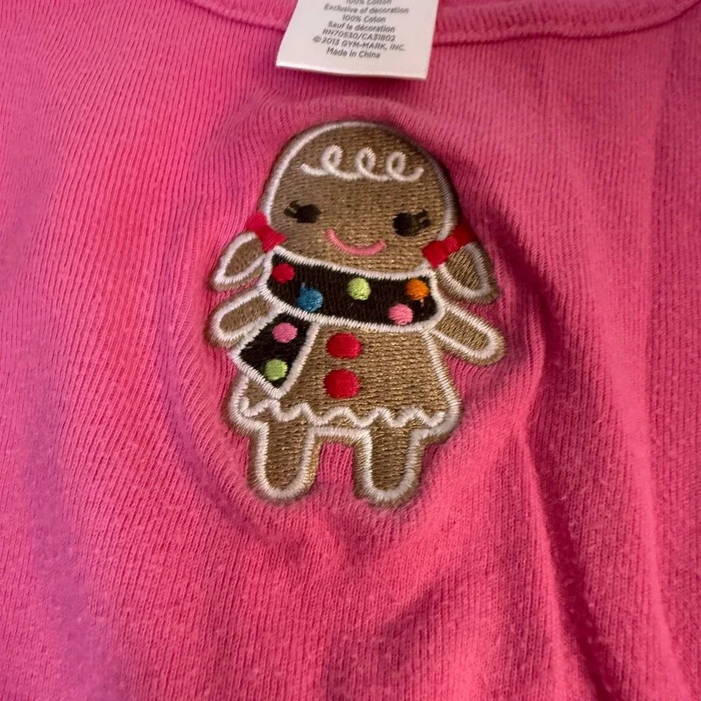 Y2K Gymboree 2013 Gingerbread Fleece PJ Sleeper set 2 pieces Christmas 3T Girl